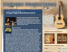 Tablet Screenshot of euphonyproductions.com